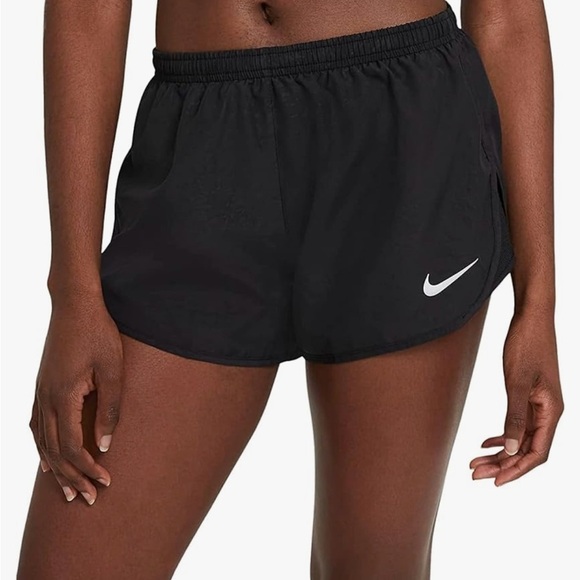 Nike Womens Dri Fit Tempo Black Running Shorts AJ4713 black/reflective silver - Picture 1 of 9